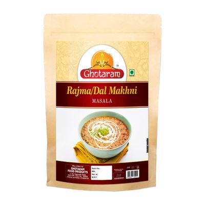 Ghotaram Ludhiana Special Rajma Dal Makhani Masala, Dhabe Wala Rajma Dal Makhani Ka Masala, Maharana's Classic Creamy Rajma Dal Makhani Masala Natural And Fresh Authentic Spice Blend-150Gx1Pk