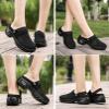 Air Cushion Orthopedic Slip on Shoes, 2023 New Air Cushion Slip-on Walking Shoes Orthopedic Diabetic Walking Shoes for Women Wide Width, Arch Support Orthopedic Stretch Sandals Slippers (Black,9.5) view 2