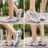 Air Cushion Orthopedic Slip on Shoes, 2023 New Air Cushion Slip-on Walking Shoes Orthopedic Diabetic Walking Shoes for Women Wide Width, Arch Support Orthopedic Stretch Sandals Slippers (Grey,10.5) view 2