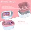 BVN Denture Bath Denture Case: Denture Cup for Soaking Dentures, Retainer Cleaner Case with Mirror, Mouth Guard Case, Aligner Case, Retainer Holder, Night Guard Case, False Teeth Container White view 3