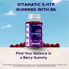 Vitamatic Sugar Free 5-HTP 200mg Gummies with B6  60 Pectin-Based Gummies  Mood Support & Stress Relief view 4