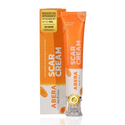 Abera Scar Cream - Advanced Nano Formula for New and Old Scars - Effective for Keloids, Stretch Marks, Surgical Scars, and Acne Marks - Fades Dark Spots & Restores Smooth Skin (1 Box)