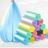 100pc Trash Bags Garbage Bag Storage Kitchen Garbage Box 15pcs/roll Household Disposable PE Drawstring Handles (Color : green, Size : 45x50cm) view 1