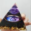 12 Zodiac Leo Orgone Crystal Pyramid, Amethyst Crystal Ball for Libra Zodiac, Meditation Pyramids- Positive Energy Generator for Healing (#E-Leo) view 2