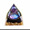 12 Zodiac Leo Orgone Crystal Pyramid, Amethyst Crystal Ball for Libra Zodiac, Meditation Pyramids- Positive Energy Generator for Healing (#H-Scorpio) view 1