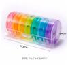 7-Day Pill Organizer with Two Compartments Per Day, Ideal for Pills/Vitamins/Fish Oil/Supplements Storage, BPA-Free and Easy to Clean (Clear) view 3