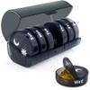 7-Day Pill Organizer with Two Compartments Per Day, Ideal for Pills/Vitamins/Fish Oil/Supplements Storage, BPA-Free and Easy to Clean (Black) view 1
