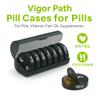 7-Day Pill Organizer with Two Compartments Per Day, Ideal for Pills/Vitamins/Fish Oil/Supplements Storage, BPA-Free and Easy to Clean (Black) view 3