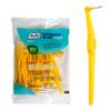 TePe Interdental Brush Angle, Angled Dental Brush for Teeth Cleaning, Pack of 25, 0.7 mm, Medium Gaps, Yellow, Size 4 view 1