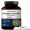 Magnesium Complex 500mg, 300 Capsules | 10-in-1 Magnesium Glycinate, Citrate, Malate & More | Chelated Form for Easy Absorption | Non-GMO view 1