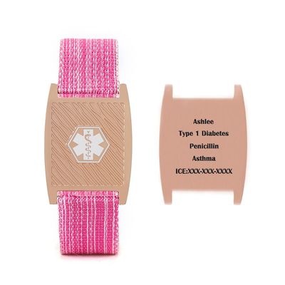 BAIYI HOPE Personalized Medical Alert ID Bracelets Custom Blood Thinner Medical Health Identification Bracelet for Women and Seniors (Free Engraving)