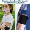 4 Pcs Diabetes Arm Band Diabetes Sensor Cover Washable Reusable Diabetic Sensor Armband Sleeve for Diabetic Supplies Sports (Small/Medium) view 3