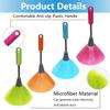 4 Pack 10" Small Microfiber Duster, Delicate Fluffy Microfiber Feather Duster, Suitable for Light Daily Household Dusting, Perfect for Cleaning Desk, Computer Screen, TV Screen, Books, Photo Frames view 4