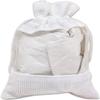 48-Pack Small Linen Burlap & Organza Gift Bags w. Drawstrings (3.5x5.5 in, White) - Party Favors, Presents, Samples & Treats Mesh Pouch by The Display Guys view 2