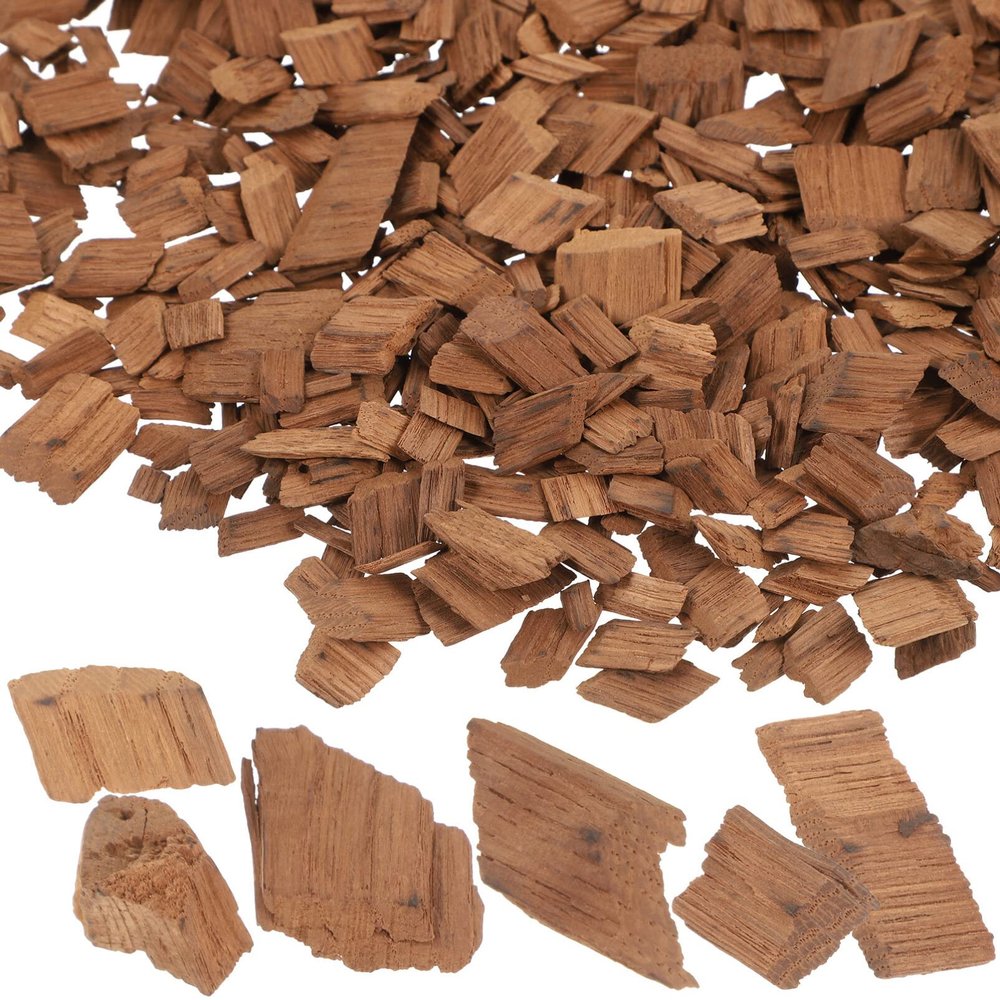 Kichvoe Wine Making Supplies 1 Pack French Oak Chips Red Wine Oak Chips Wine Brewing Making Oak Pieces for Wine or Home Brew Beer 100g( Medium Toasted) French Toast