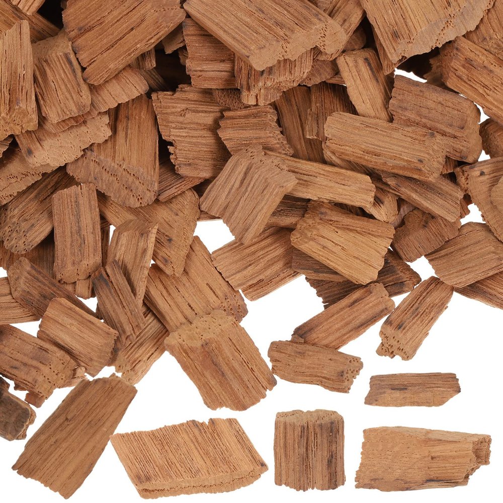 Kichvoe Wine Making 1 Pack French Oak Chips Red Wine Oak Chips Wine Brewing Making Oak Pieces for Wine or Home Brew Beer 100g( Light Toasted) French Toast