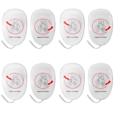 Adult Latex Free Foam AED Replacement Pads for Training Only, 4 Pairs