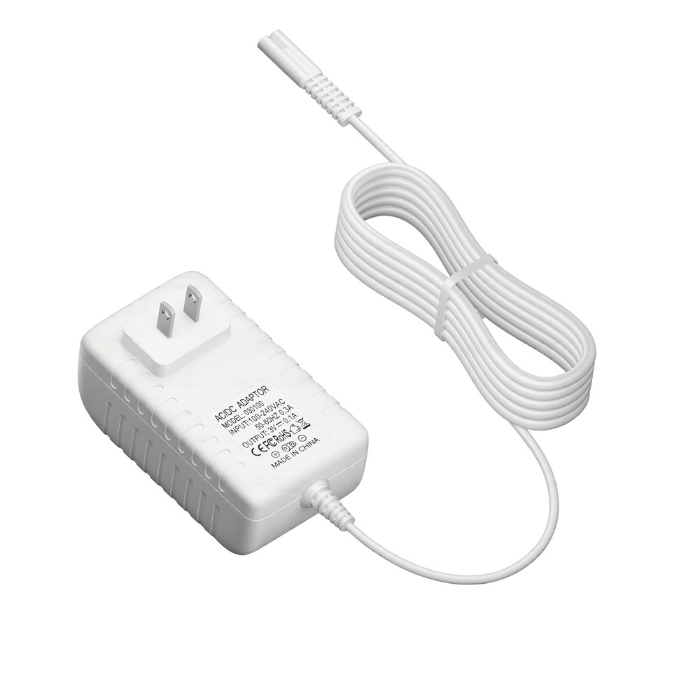 Charger for Waterpik WP360 WP360W WP450 WP450W Water Flosser Replacement Adapter Power Cord 3V 6.5Ft - (Only Compatible with 2 Prong Connector Series)