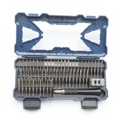 NICHOY 55Pcs Professional Watch Screwdriver Set,Micro Precision Glasses Repair Kit, with Extra Replace Blades, for Eyeglass Sunglass Computer Phone Small Tools(Color:Black,Size:55pcs)