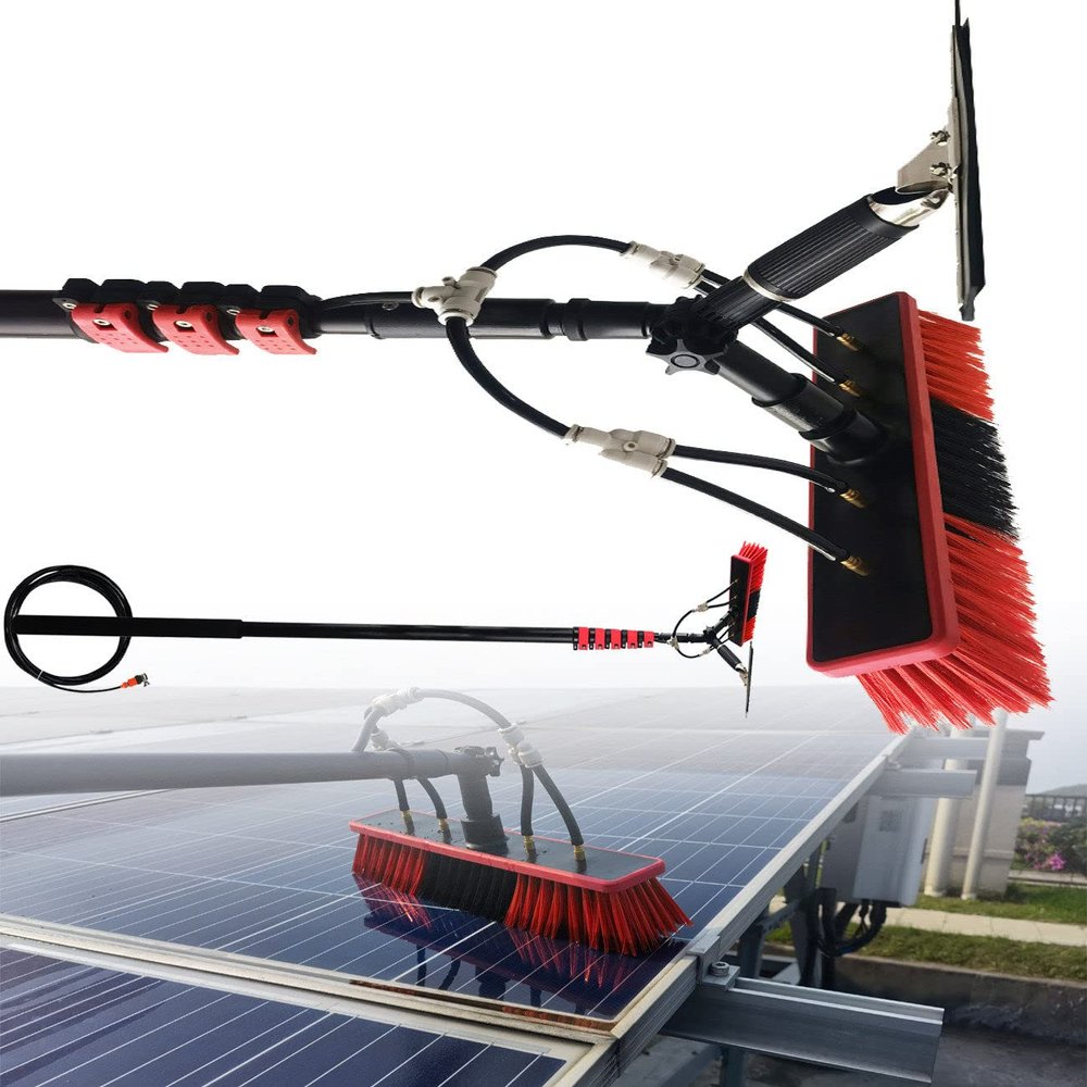 Window Cleaning Pole Window Cleaner Kit 18FT-36FT,Water Fed Telescopic Brush,Equipment Extension Pole,Cleaning for Trucks Windows,10.8M#36FT