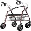 Bsetain Rollator Walker, 4 Wheel Medical Rolling Walker Folding Lightweight Folding Four Wheel Rollator Walker with Padded Seat, Ergonomic Handles and Carrying Bag view 2