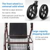 Bsetain Rollator Walker, 4 Wheel Medical Rolling Walker Folding Lightweight Folding Four Wheel Rollator Walker with Padded Seat, Ergonomic Handles and Carrying Bag view 4