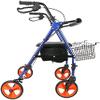 Bsetain Rollator Walker, 4 Wheel Medical Rolling Walker Aluminum Mobility Walking Aid Lightweight Folding Walking Frame  Height Adjustable Elderly Walker Elderly Walker view 1