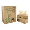 JXDSICH Bamboo Facial Tissuessoft nature bamboo facial tissue,100% virgin bamboo,Bulk carton of 8 boxes (100 Tissues per boxes,800 Tissues Total) | kraft paper Box, 3 Ply tissues view 2
