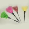 1pc Fashion Turkey Feather Duster with Black Reusable Plastic Handle Cleaning Tool White 35cm Durable and Useful view 2