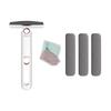 Shirln Portable Self-Squeeze Mini Mop, Homezo Mini Sponge Mop, Hands-Free Lazy Sponge Mop, Hand Wash-Free Strong Absorbent Easy Squeeze Portable Mop for Cleaning Bathroom Kitchen Glass (3p-mop Header) view 1