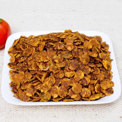 Ghotaram Chat Pata Chana Jor Garam Namkeen Roasted Chana Jor Chanachur, Namkeen, Spicy Chickpeas with Other Snack Ingredients, Healthy Snack, 100% Oil-Free, Roasted Snack-150g*2Pack