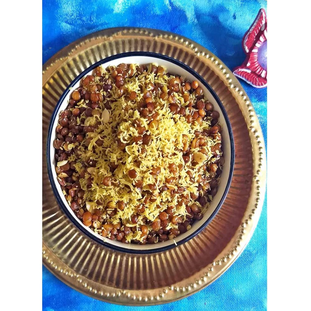 Ghotaram Dalmoth Namkeen Normal Spicy Special Marwari Dalmoth, Rajasthani Traditional Dalmoth, Moth Dal Namkeen, Spicy & Savoury in Flavour, No Artificial Colour, Chaii-Coffee-Tea Snacks-150g*2Pack