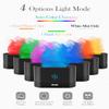 Aegci Essential Oil Diffuser,Humidifier with 7 Colors Flame Light,180ml Air Humidifiers for Bedroom, Home, Office, Gifts - Portable,Auto-Off Protection,4 Modes Mist(White) view 2