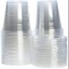 VeZee 24 oz BPA-Free, Plastic Clear PET Cups With Flat Lid & Straw, Perfect for Iced Coffee, Smoothies, Tea, Boba - Recyclable | CT 50 view 3