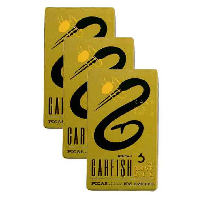 Ati Manel Garfish in Olive Oil | 3 x 120g Tinned Fish | Canned in Olive Oil (3 pack)