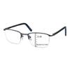 ProEyes Attitude 3, Progressive Multifocus Reading Glasses, Anti Blue Light Resin Lens, Zero Magnification on Top Lens (Rectangular Gun, up+0.00,down+3.00) view 1