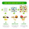 9 Pack Beeswax Food Wraps - Organic Biodegradable Zero Waste Sustainable Plastic Free Food Storage - Eco Friendly Reusable Wraps Cheese Sandwich Paper Wraps view 2