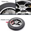 10 Inch Replacement Front Wheels, Small Pneumatic Tires, Electric Wheelchair Accessories, Anti-Slip Casters, Model 102, Bearing 12mm(1/2inch), 1 Pair view 2