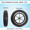 10 Inch Replacement Front Wheels, Small Pneumatic Tires, Electric Wheelchair Accessories, Anti-Slip Casters, Model 102, Bearing 12mm(1/2inch), 1 Pair view 3