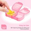 AUVON XL Weekly Pill Organizer 2 Times a Day, AM PM Pill Case with One-Side Large Opening for Easy to Use, Pill Box 7 Day Travel Medication Organizer for Medications, Vitamins, Fish Oils, Supplements view 2