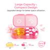 AUVON XL Weekly Pill Organizer 2 Times a Day, AM PM Pill Case with One-Side Large Opening for Easy to Use, Pill Box 7 Day Travel Medication Organizer for Medications, Vitamins, Fish Oils, Supplements view 3