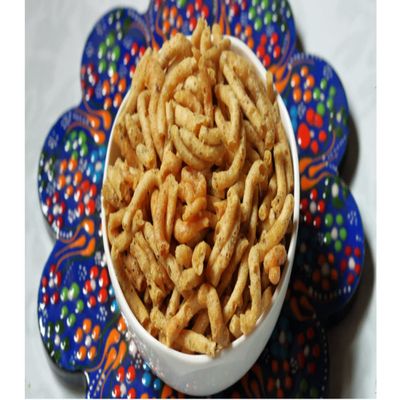 Ghotaram Handmade Ratlami Sev Made In Ratlam, Evening Snacks, Organic Namkeen, No Added Artificial Flavour, Authentic Double Laung Sev Medium Spicy Namkeen, Chatpati Sev Namkeen-250 * 1Pack