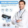 2PCS Finger Sleeves Gel Ice Pack, Lasting Cold Compress Freeze Sleeve, Reusable Finger Brace Ice Packs for Injuries, Arthritis, Tendonitis, Gout, Sprains, Middle Protectors (Blue) view 2