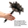iHUFeather Retractable Ostrich Feather Duster for Cleaning, Fluffy and Natural Feather Duster with Retractable Handle Reusable Eco-Friendly Handheld Cleaning Supplies (15 inch) view 4