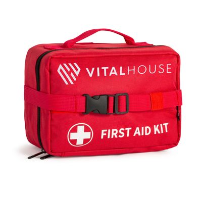 346-Piece First Aid Kit with Tourniquet & Steri-Strips  Physician-Designed Emergency & Trauma Supplies, Waterproof Survival Bag for Home, Car, Travel & Outdoor