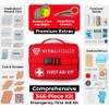 346-Piece First Aid Kit with Tourniquet & Steri-Strips  Physician-Designed Emergency & Trauma Supplies, Waterproof Survival Bag for Home, Car, Travel & Outdoor view 3