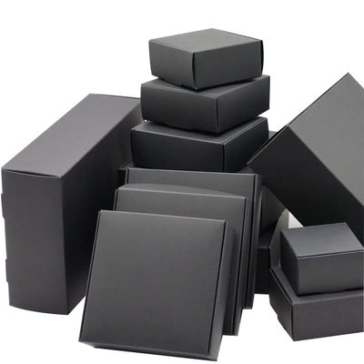 Kraft Paper Box/Paper Wedding Candy Box/Cake Wedding Party Event Favor Supplies Packing Gift Box 15pcs /lot (Color : Black15, Size : 10x8x2cm)
