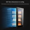 Electronic Cigar Cabinet Adjustable Temperature Humidor Intelligent Temperature Control Cigar Storage Cabinet Cedar Wood Shelf view 2