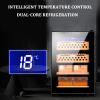 Electronic Cigar Cabinet Adjustable Temperature Humidor Intelligent Temperature Control Cigar Storage Cabinet Cedar Wood Shelf view 3
