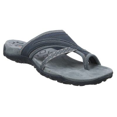 Casual Beach Sandals Womens,Summer Ring Toe Bunion Slippers with Arch Support,Stylish Breathable Orthopedic Corrector Flip Flops,for Hallux Valgus/Arch of Foot (Color : Gray, Size : 6)